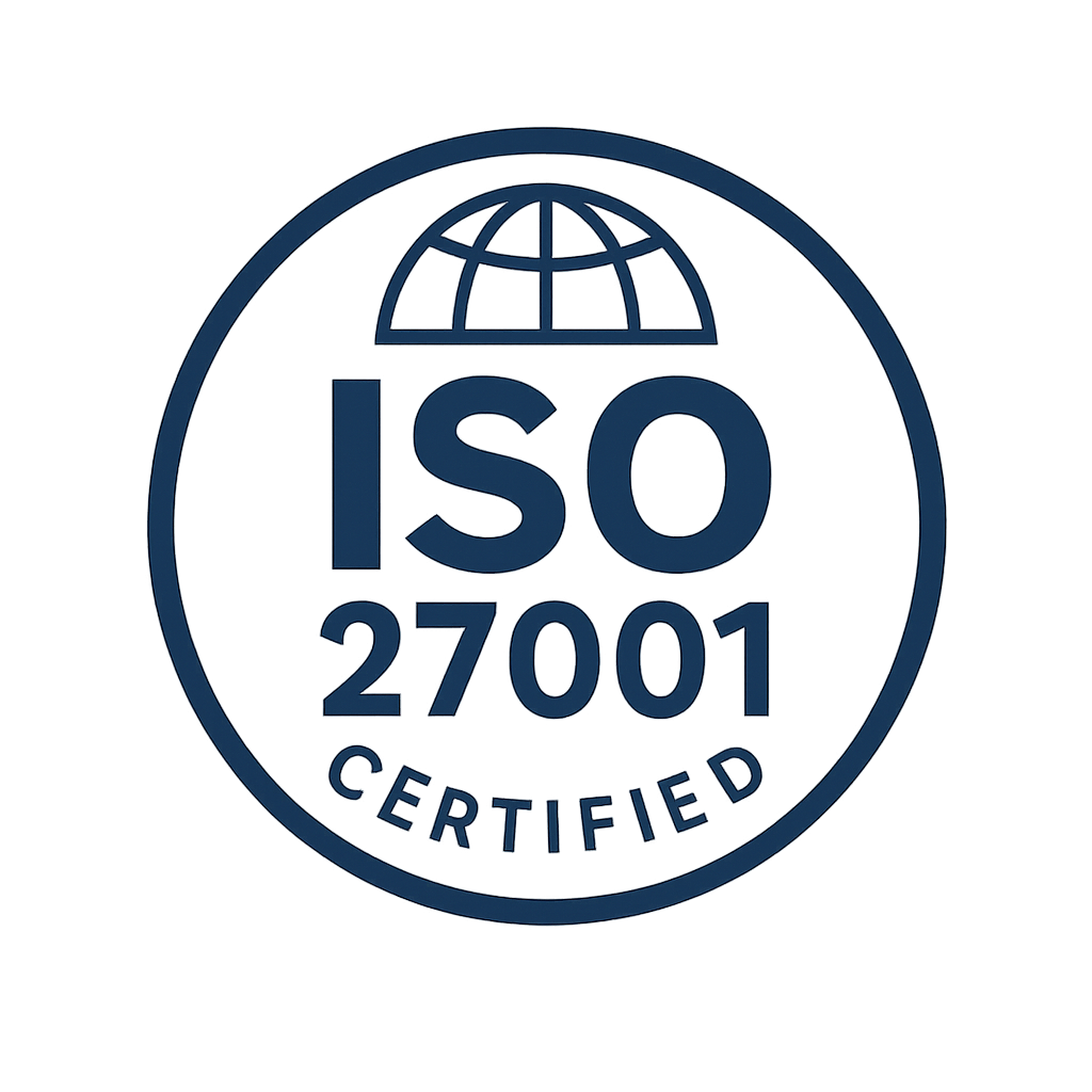 ISO 27001 certified — Information Security