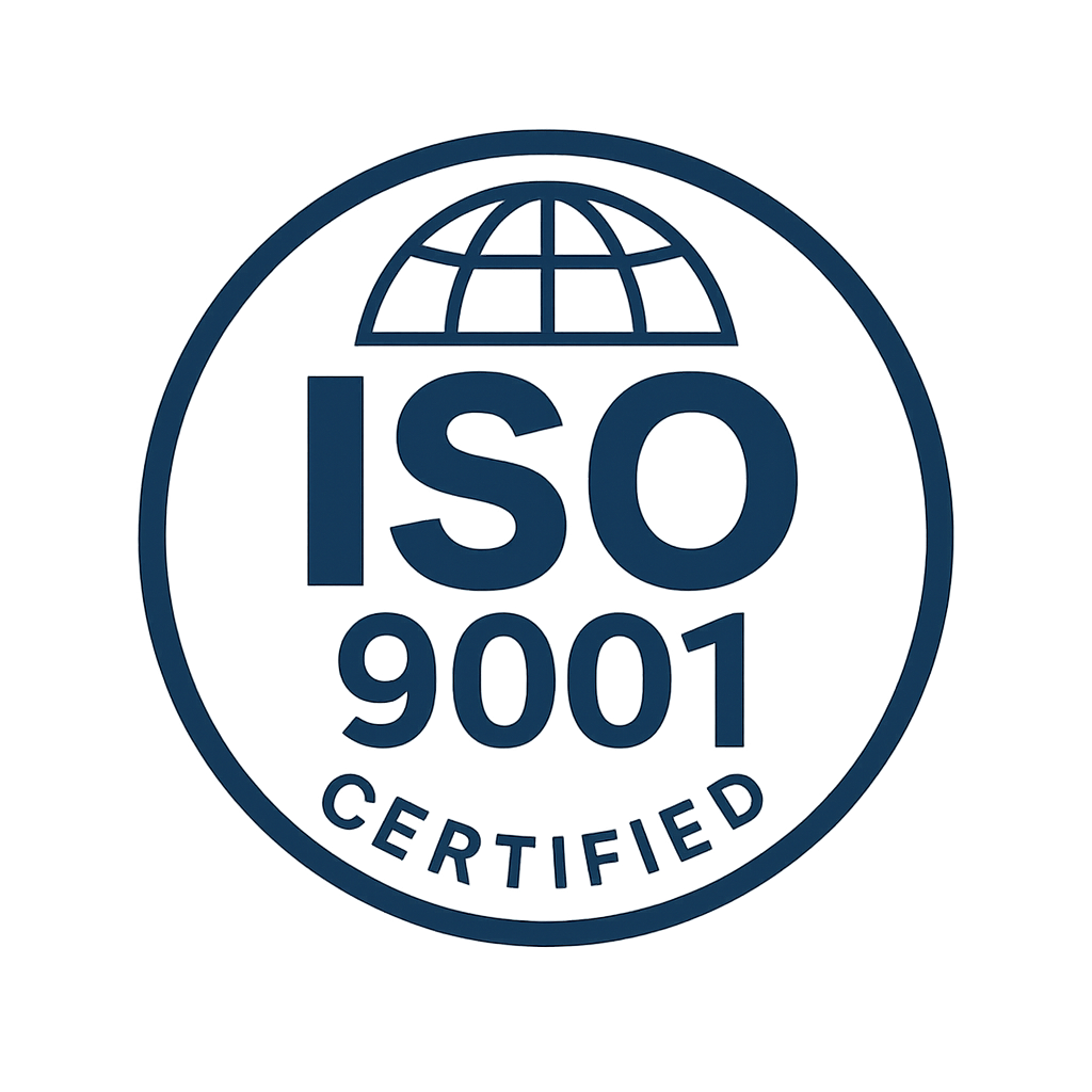 ISO 9001 certified — Quality Management